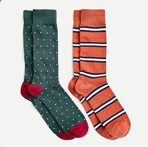 NWT J.Crew Men’s Trouser Socks 3-pack bundle stripe polka micro dot Pattern Fun